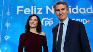 Isabel D&iacute;az Ayuso y Alberto N&uacute;&ntilde;ez Feij&oacute;o