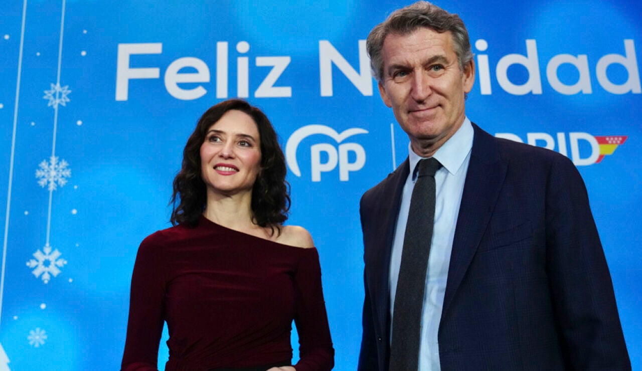 Isabel D&iacute;az Ayuso y Alberto N&uacute;&ntilde;ez Feij&oacute;o