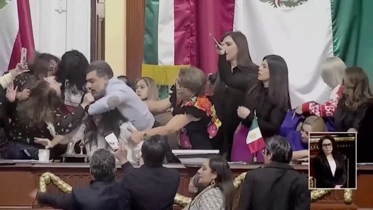 Pelea Congreso México Pelea Congreso México