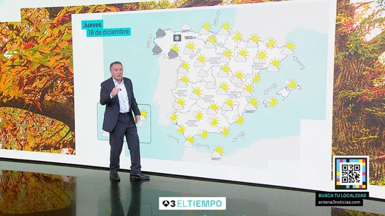 La previsión del jueves 18 de diciembre La previsión del jueves 18 de diciembre