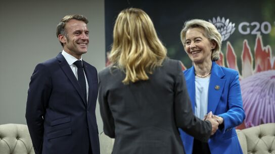  Emmanuel Macron, Giorgia Meloni, Ursula Von der Leyen