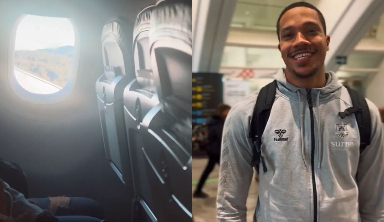 La expedici&oacute;n del Surne Bilbao Basket y su complicado aterrizaje en Bilbao