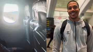 La expedición del Surne Bilbao Basket y su complicado aterrizaje en Bilbao La expedición del Surne Bilbao Basket y su complicado aterrizaje en Bilbao