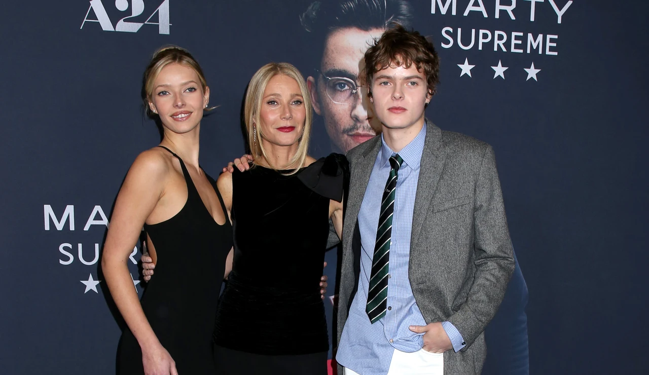 Gwyneth Paltrow y sus hijos Apple y Moses