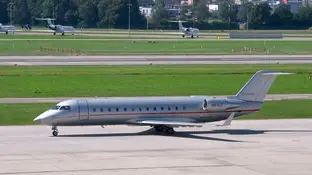 Un avión privado Un avión privado