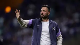 Davide Ancelotti en un partido con Botafogo Davide Ancelotti en un partido con Botafogo