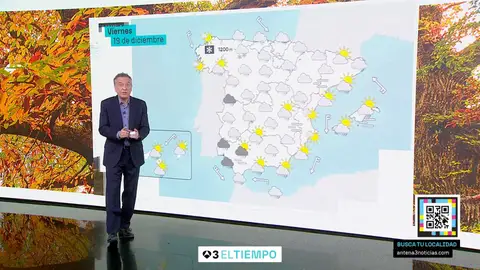 La previsión de Roberto Brasero para el comienzo del invierno: "Gélido inicio de las Navidades" La previsión de Roberto Brasero para el comienzo del invierno: "Gélido inicio de las Navidades"