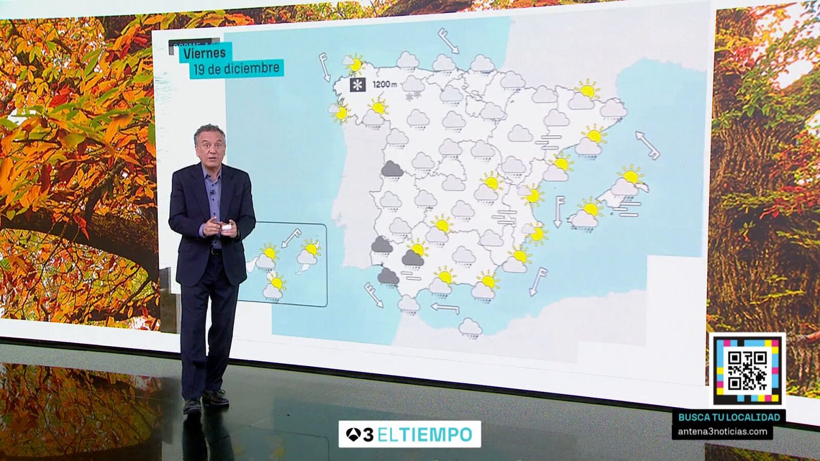 La previsión de Roberto Brasero para el comienzo del invierno: 