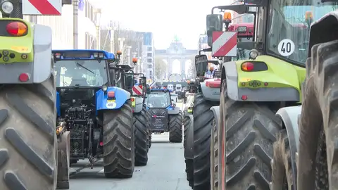 El campo europeo protesta contra la PAC El campo europeo protesta contra la PAC