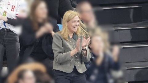 La infanta Cristina en un partido de su hijo