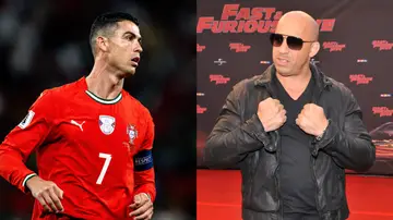 Cristiano Ronaldo y Vin Diesel Cristiano Ronaldo y Vin Diesel