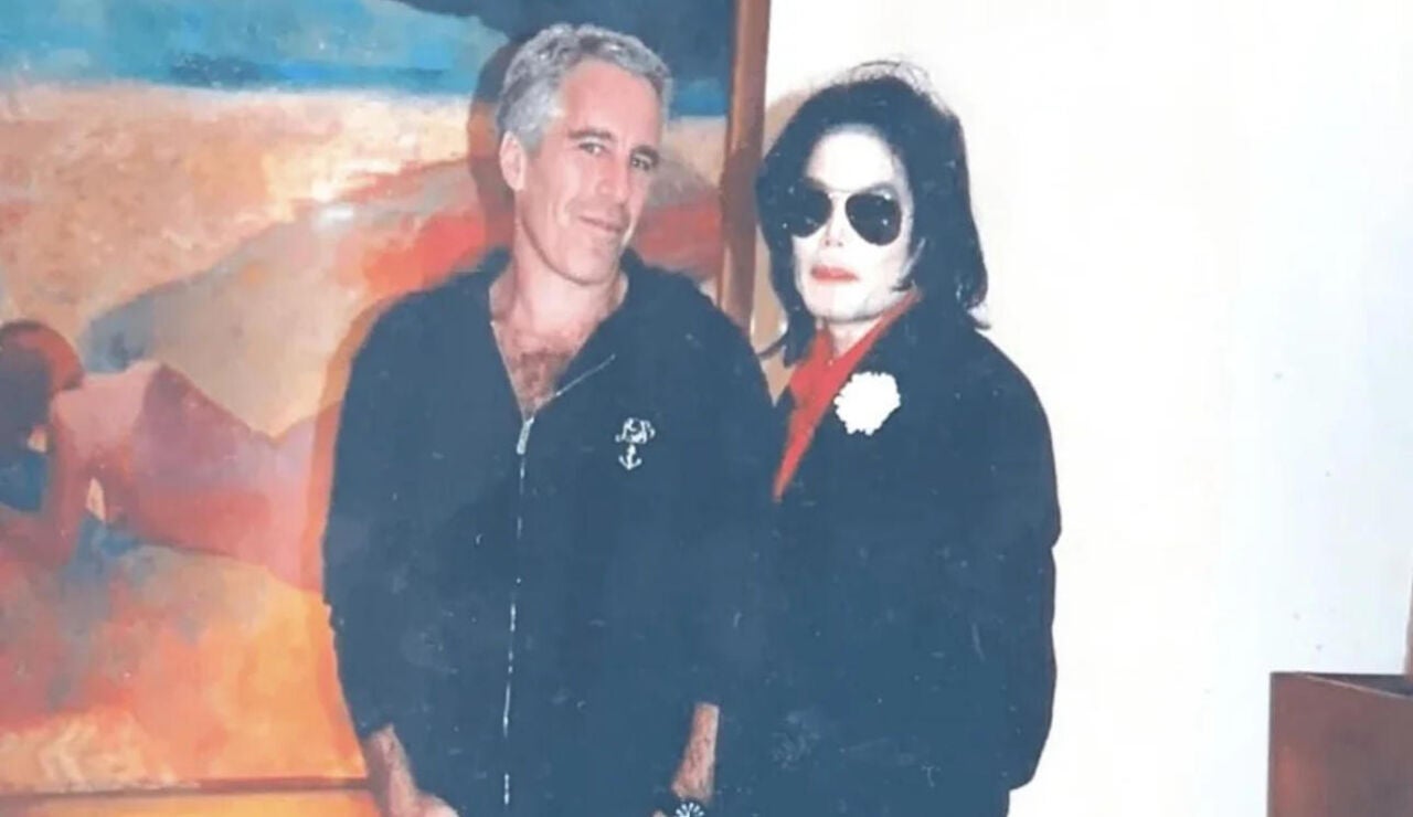Imagen de Jeffrey Epstein y Michael Jackson