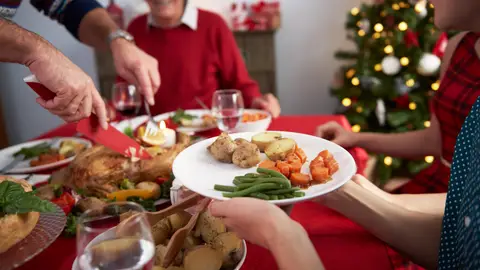 Comida familiar en Navidad Comida familiar en Navidad