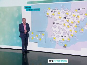 La previsi&oacute;n del martes 23 de diciembre