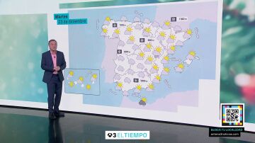 La previsi&oacute;n del martes 23 de diciembre