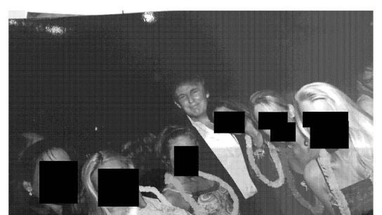 Foto de Trump en los archivos de Epstein