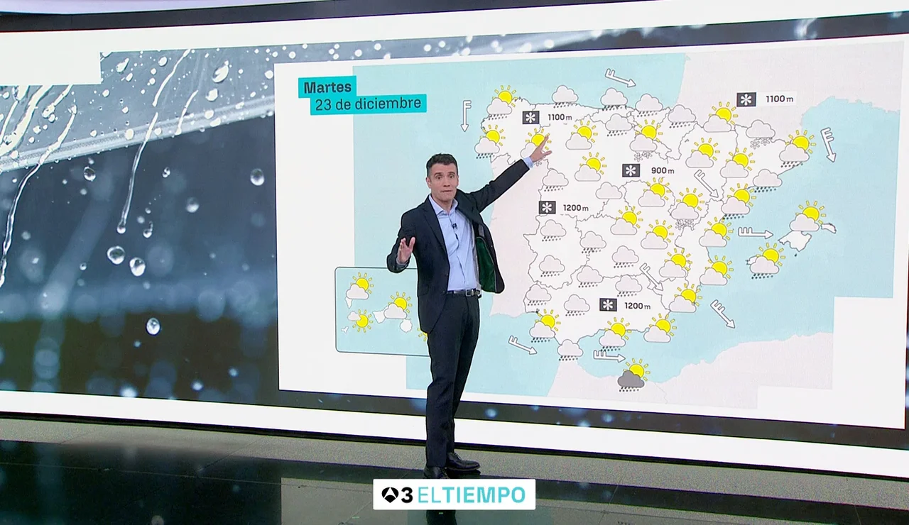 Rodeados de borrascas llegaremos al día de Navidad. Seguimos de pleno invierno.