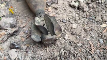 La Guardia Civil destruye una granada de mortero con su carga explosiva intacta en La Rioja