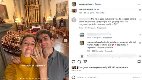 La influencer Manuela Ochoa sale a desmentir las posibles causas de la muerte de novio Pedro Cadahía La influencer Manuela Ochoa sale a desmentir las posibles causas de la muerte