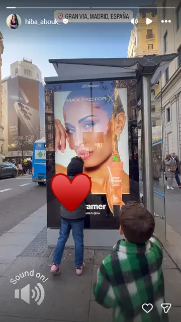 Story de Instagram de Hiba Abouk con sus hijos Story de Instagram de Hiba Abouk con sus hijos