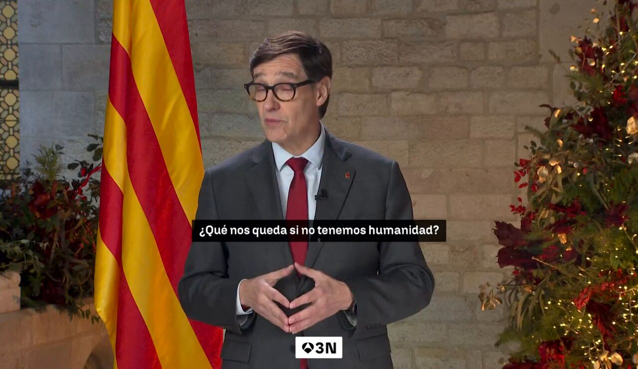 Duras reacciones en el Parlament al mensaje navide&ntilde;o de Salvador Illa