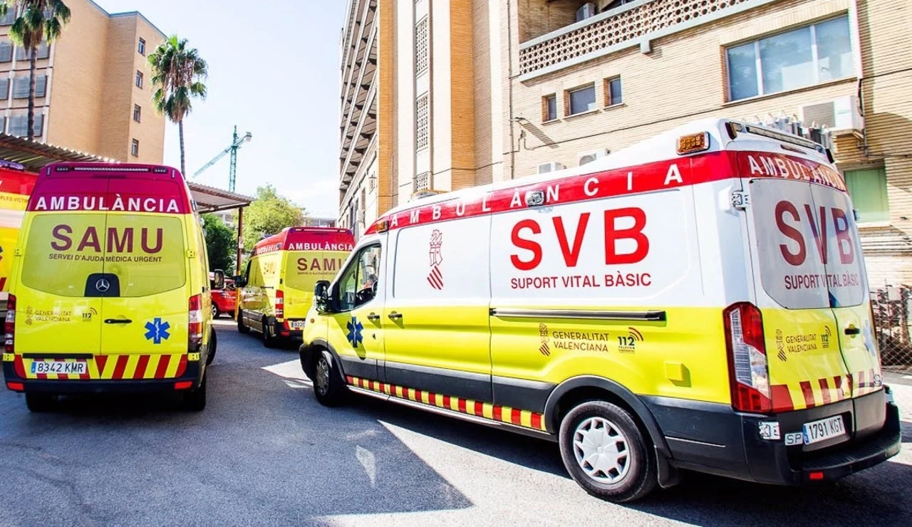 Imagen de una ambulancia de la Generalitat Valenciana