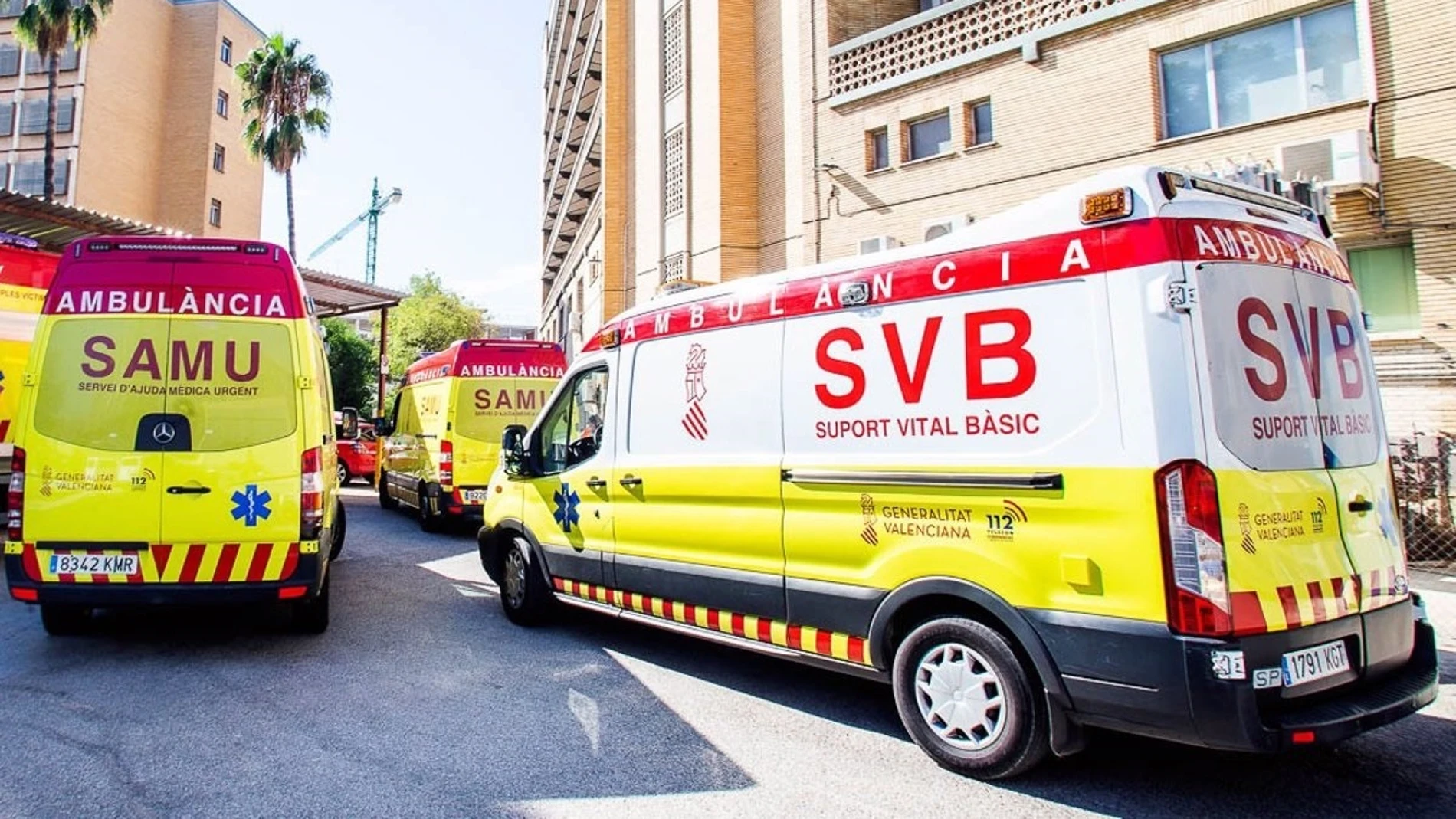 Imagen de una ambulancia de la Generalitat Valenciana Imagen de una ambulancia de la Generalitat Valenciana