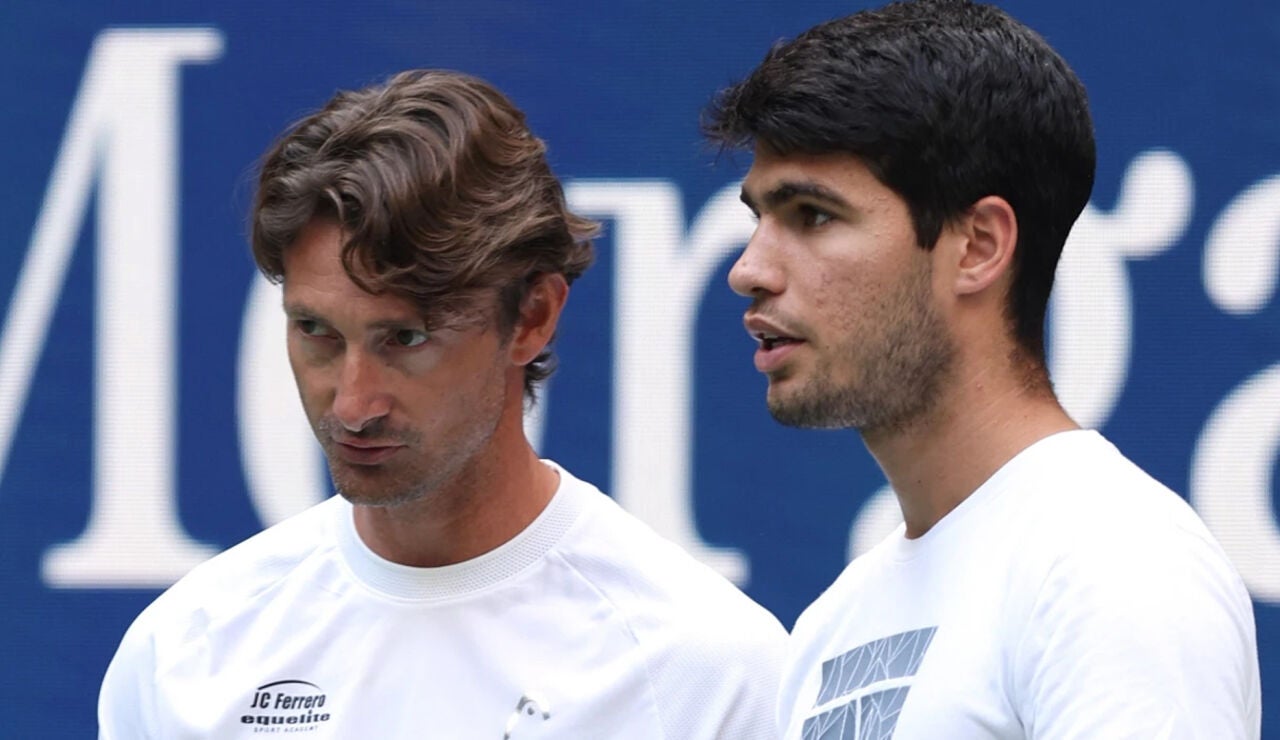 Ferrero, junto a Carlos Alcaraz