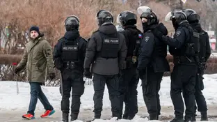 Imagen de varios agentes de la policía rusa Imagen de varios agentes de la policía rusa