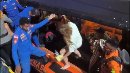 Imagen del rescate en Indonesia 