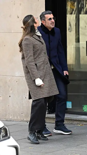 Luis Figo junto a su hija Estella Luis Figo junto a su hija Estella