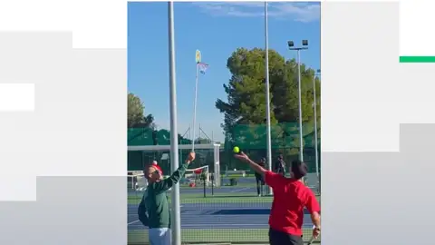 Alcaraz entrenando de cara al Open de Australia 2026 Alcaraz entrenando de cara al Open de Australia 2026