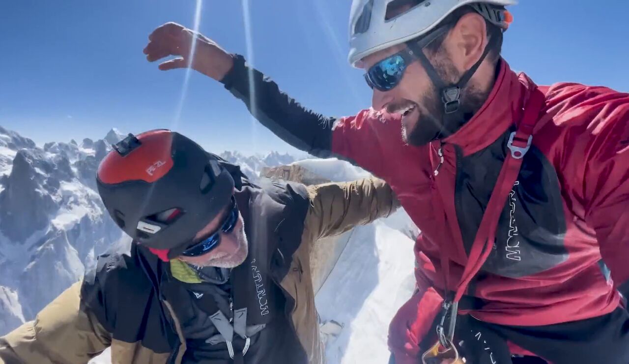 1.200 metros de altura, una avalancha y una promesa a su madre: el r&eacute;cord nuevo mundial de Edu Marin