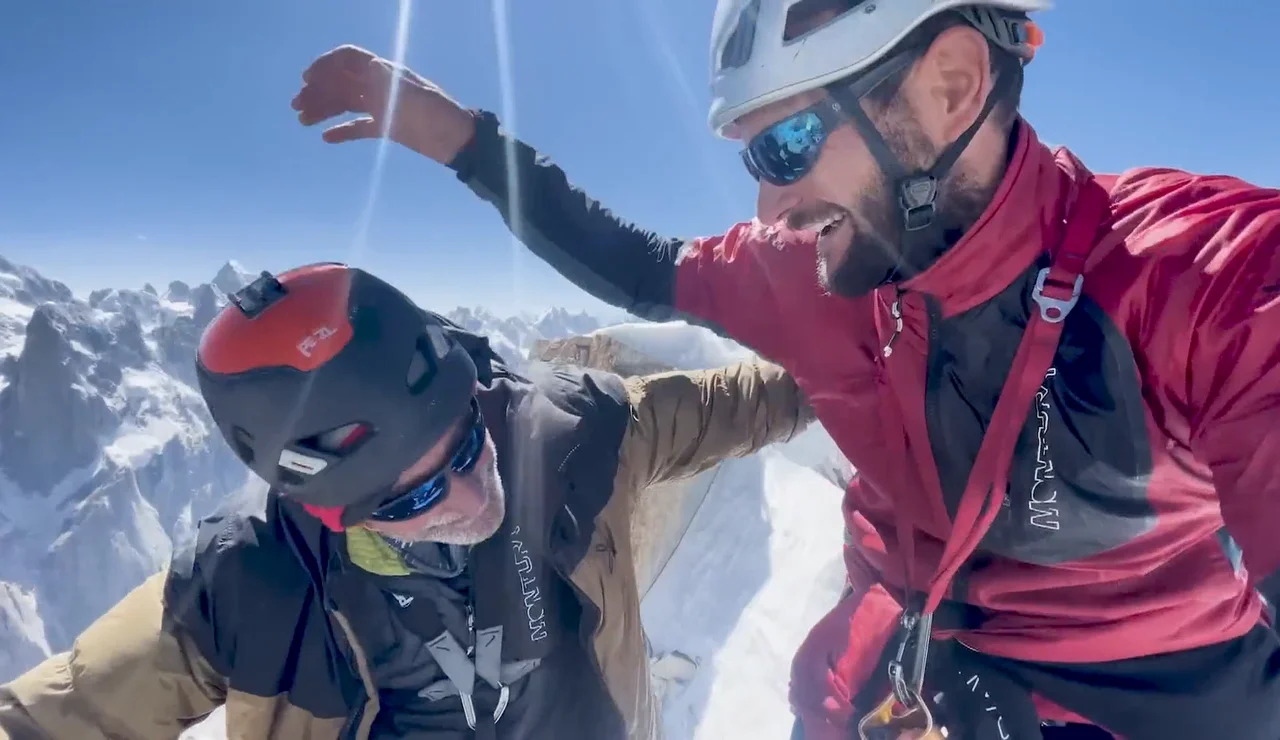 1.200 metros de altura, una avalancha y una promesa a su madre: el récord nuevo mundial de Edu Marin