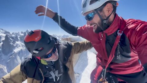 1.200 metros de altura, una avalancha y una promesa a su madre: el r&eacute;cord nuevo mundial de Edu Marin