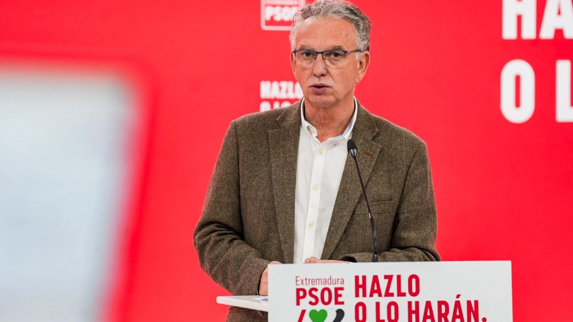 El presidente de la Comisión Gestora del PSOE de Extremadura, José Luis Quintana El presidente de la Comisión Gestora del PSOE de Extremadura, José Luis Quintana
