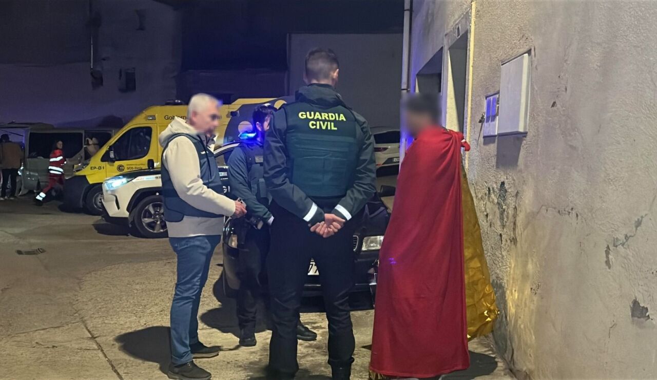 Imagen del joven detenido por los agentes de la Guardia Civil