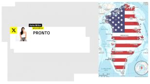 Tuit de Katie Miller del mapa de EEUU en Groenlandia