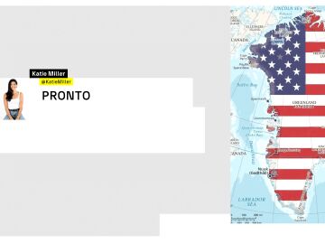 Tuit de Katie Miller del mapa de EEUU en Groenlandia