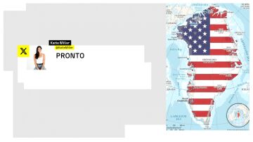 Tuit de Katie Miller del mapa de EEUU en Groenlandia