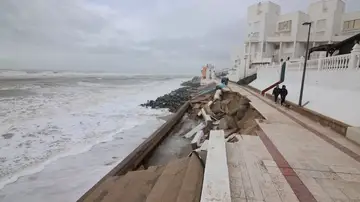 Imagen de archivo de los estragos ocasionados por la borrasca Francis. Imagen de archivo de los estragos ocasionados por la borrasca Francis.
