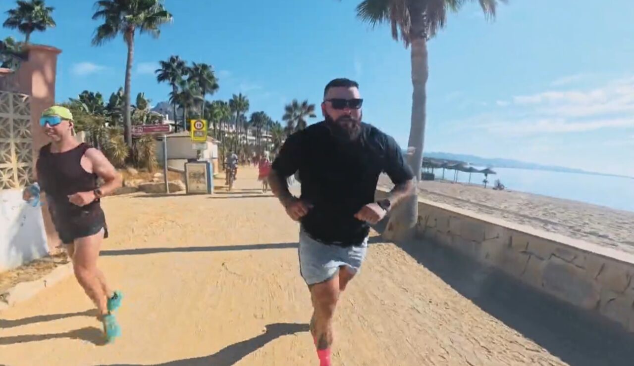 Mario corriendo una carrera