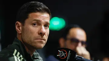 Xabi Alonso, en la rueda de prensa en Yeda (Arabia Saudí) Xabi Alonso, en la rueda de prensa en Yeda (Arabia Saudí)