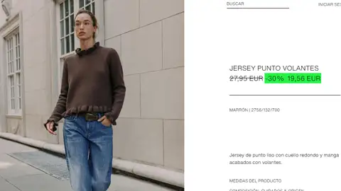 Jersey de punto con volantes Jersey de punto con volantes