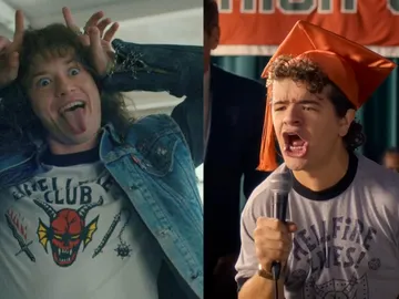 Eddie Munson y Dustin en Stranger Things Eddie Munson y Dustin en Stranger Things