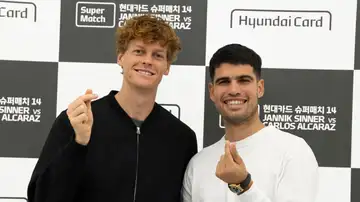 Jannik Sinner y Carlos Alcaraz en Corea del Sur Jannik Sinner y Carlos Alcaraz en Corea del Sur