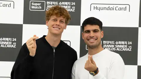 Jannik Sinner y Carlos Alcaraz en Corea del Sur Jannik Sinner y Carlos Alcaraz en Corea del Sur