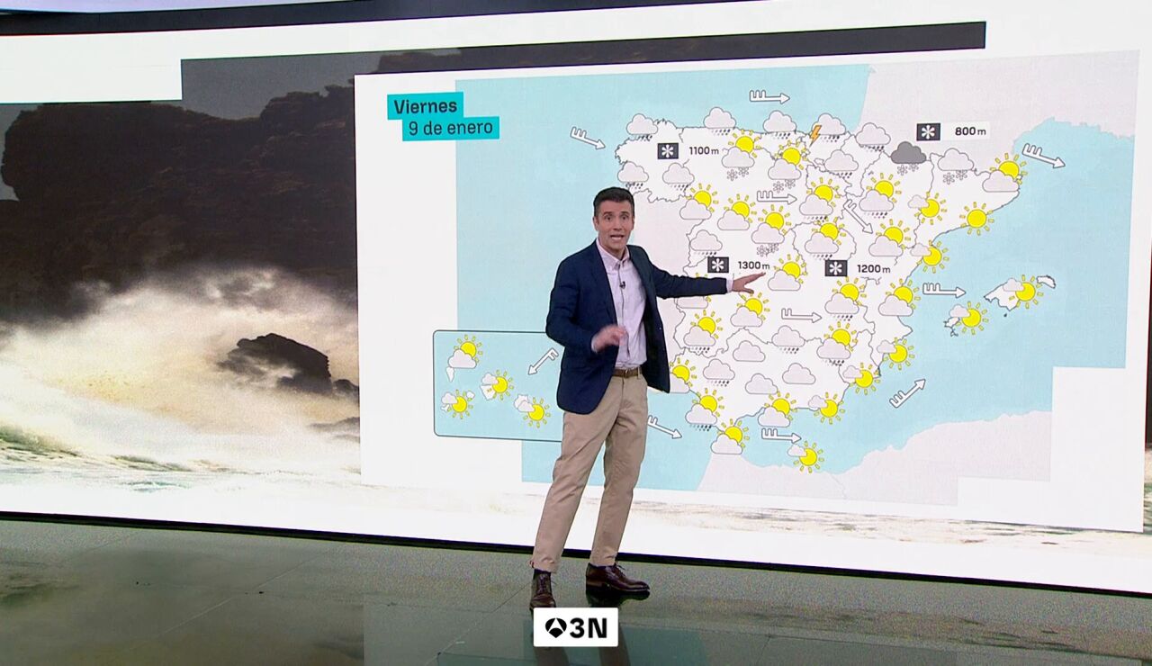 Con un temporal en marcha empezaremos el fin de semana
