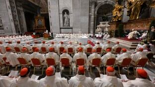 January 8, 2026, Vatican City, Vatican: Mass celebrated by POPE LEO XIV in St. Peter's Basilica with the cardinals participating in the Extraordinary Consistory, Vatican City.Europa Press/Contacto/Vatican Media08/01/2026 ONLY FOR USE IN SPAIN