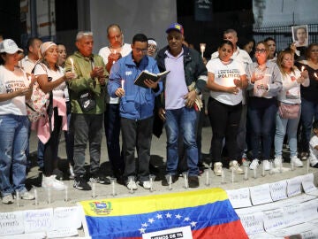 Familiares de presos pol&iacute;ticos en Venezuela